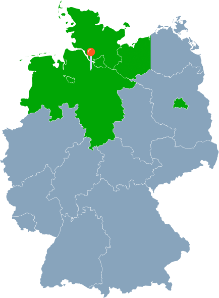 Karte von Regionen, in denen ELD tätig ist